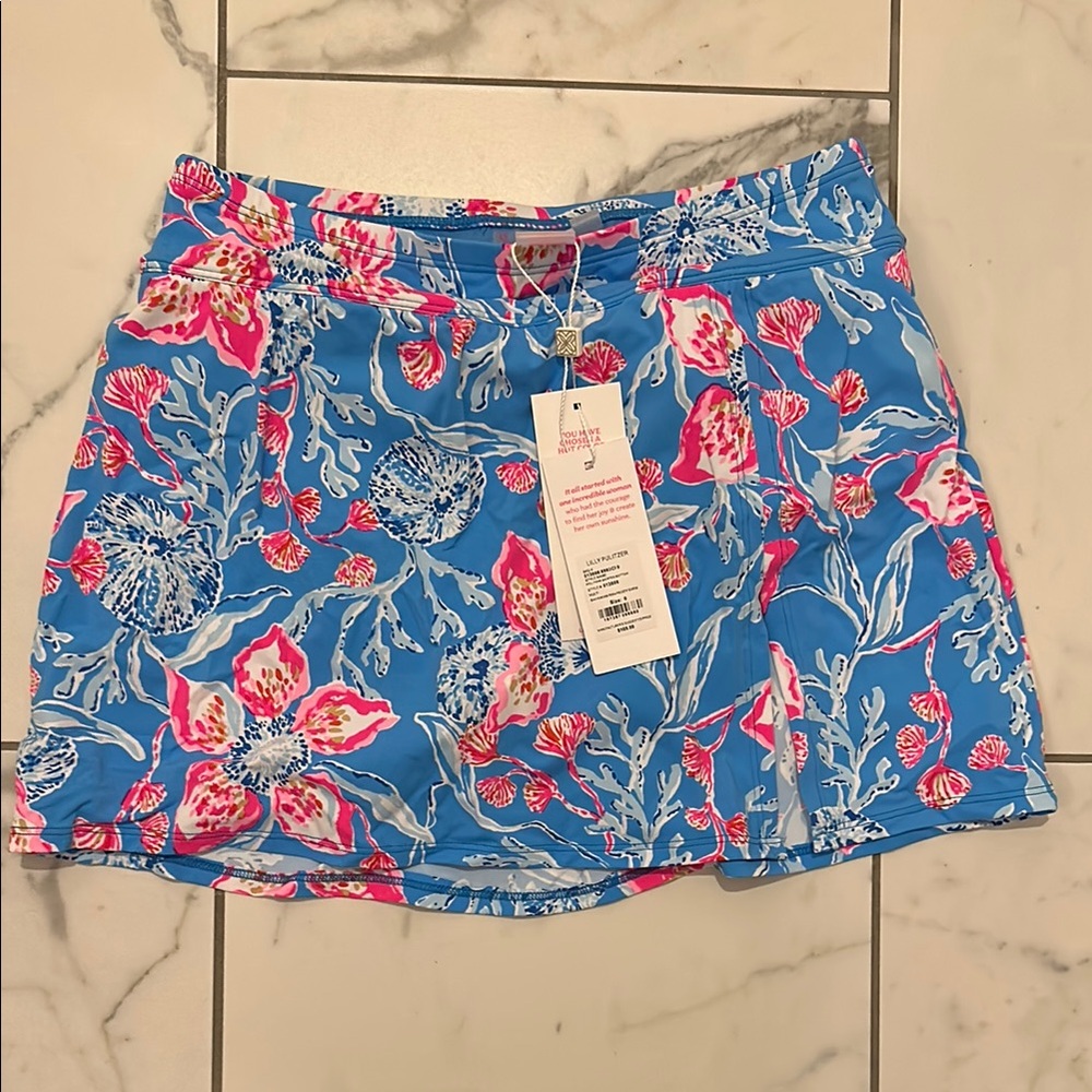 Lily Pulitzer Vibrant Blue and Pink Skirt